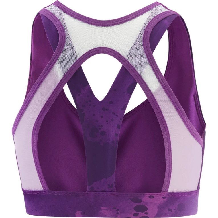 Purple Salomon Cross Women's Run Bras | IE JH7539